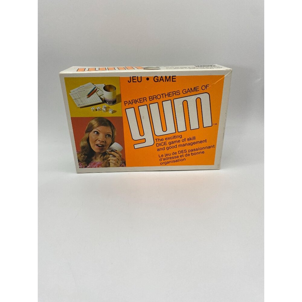 Vintage Parker Brothers Gam of Yum Dice Board Game